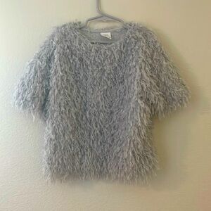 Zara Girls Party Feather Blouse sz. 8